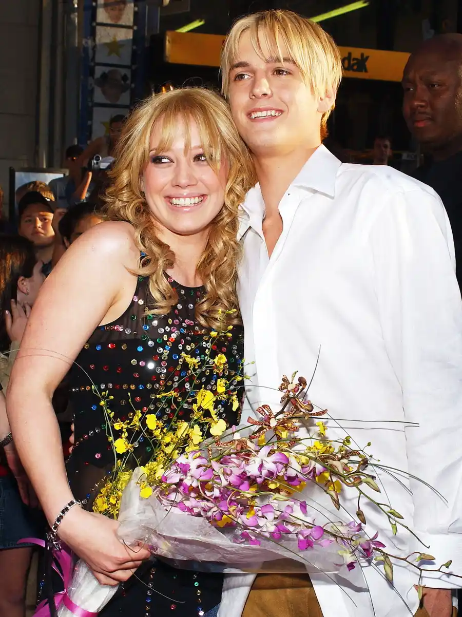 Hilary Duff Through The Years Aaron Carter 2003