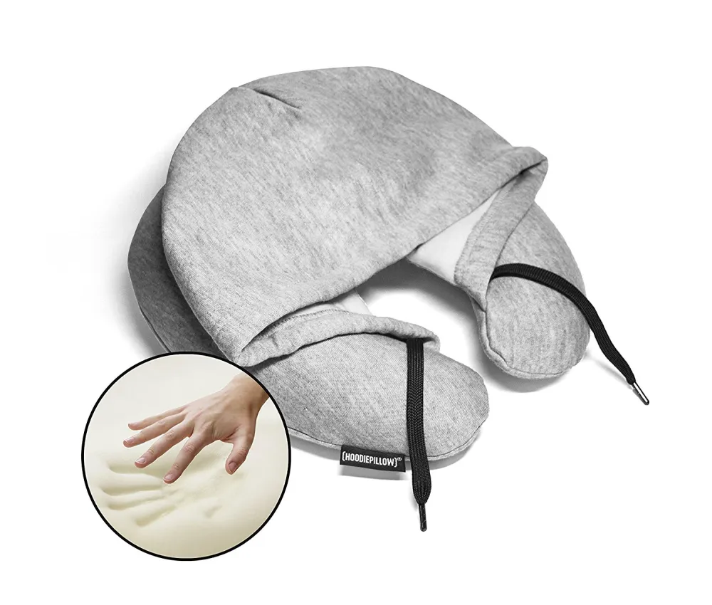 hoodie pillow memory foam travel pillows