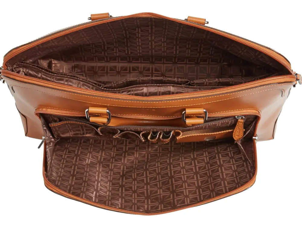 interior Audrey Under Lock & Key - Brera RFID Leather Briefcase nordstrom