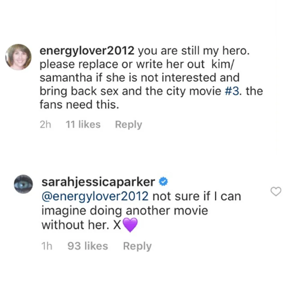 Sarah Jessica Parker Says She Couldn&rsquo;t Do &lsquo;SATC 3&rsquo; Without Kim Cattrall