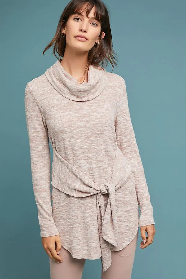 kitchener tie front pullover