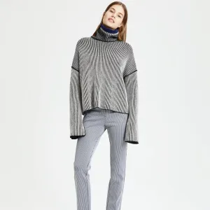 Theory Oversized Stripe Knit Cashmere Sweater
