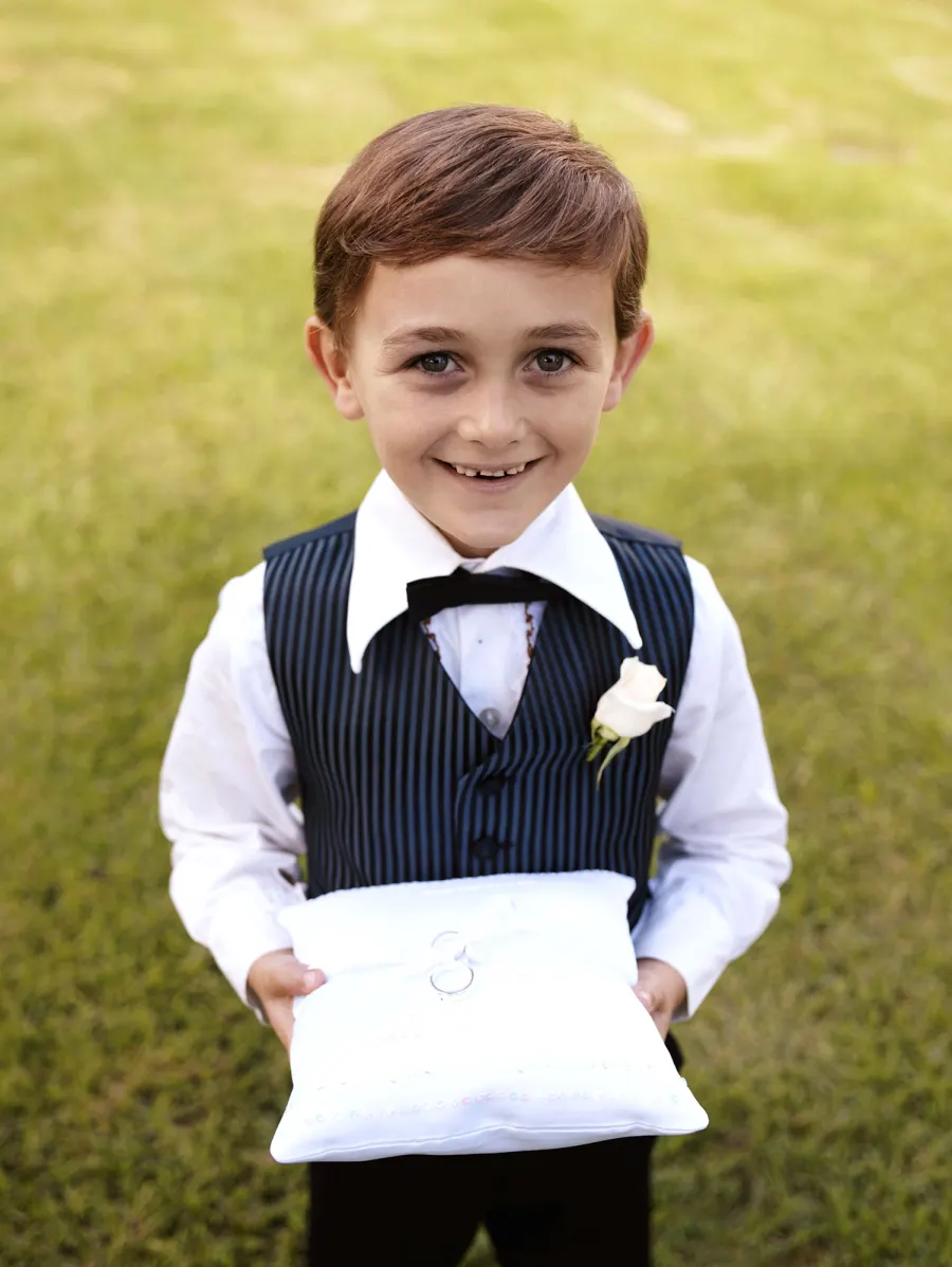 Young boy as ring bearer