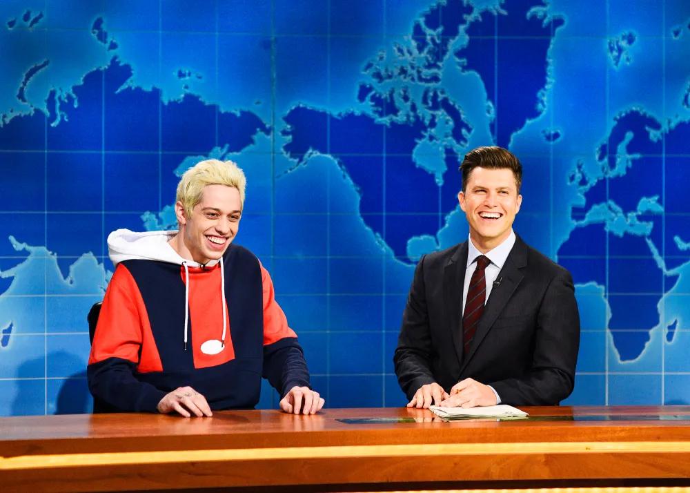 Pete Davidson, Colin Jost during "Weekend Update."