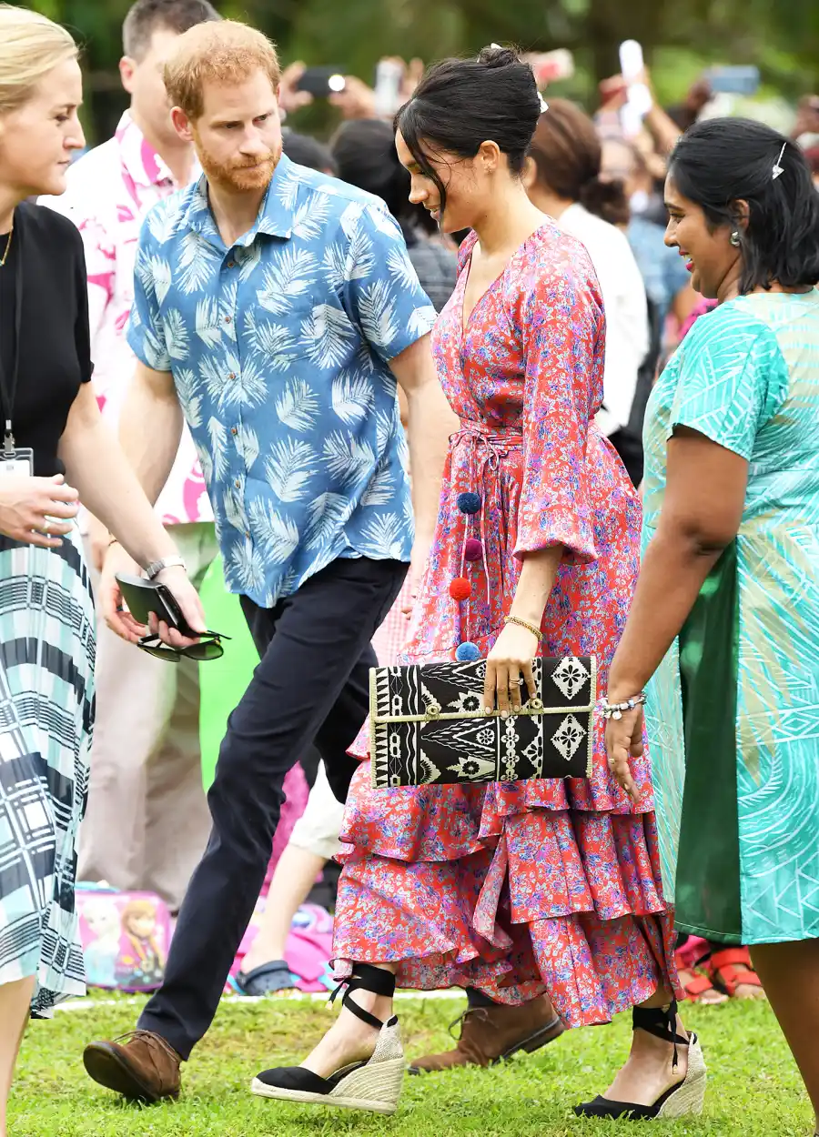 Pregnant Duchess Meghan Prince Harry Fiji