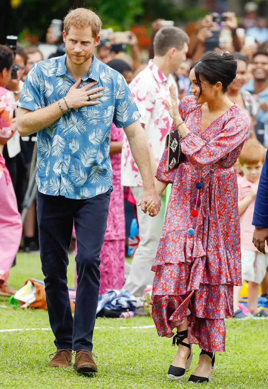 Pregnant Duchess Meghan Prince Harry Fiji