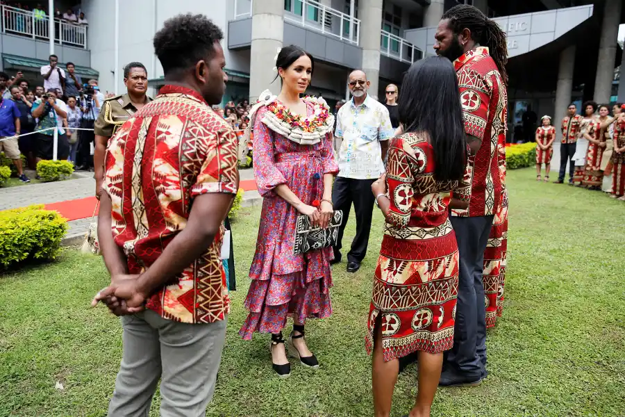 Pregnant Duchess Meghan Prince Harry Fiji