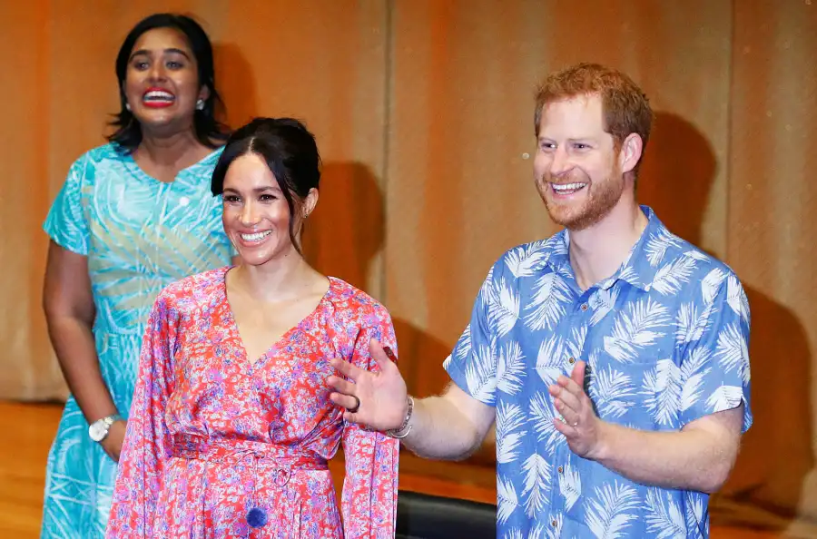 Pregnant Duchess Meghan Prince Harry Fiji
