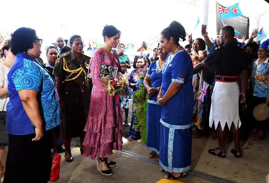 Pregnant Duchess Meghan Prince Harry Fiji