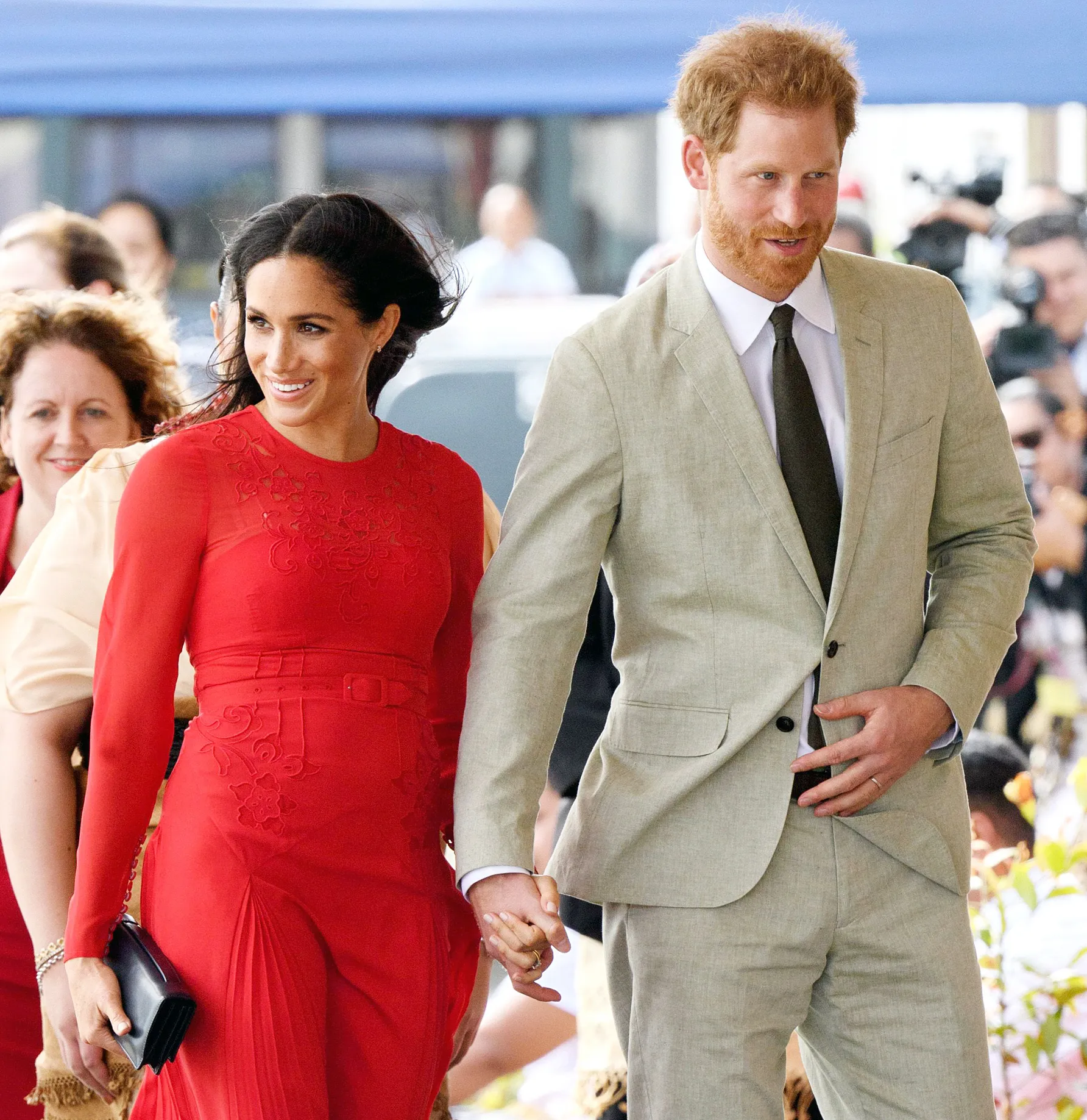 Pregnant Duchess Meghan Prince Harry Tonga