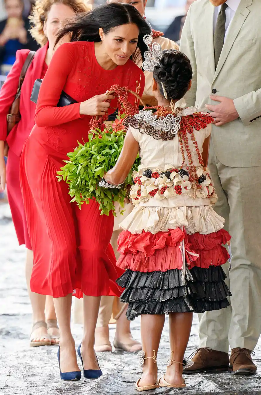 Pregnant Duchess Meghan Prince Harry Tonga