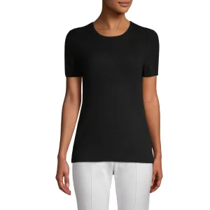 saks-fifth-avenue-Ebony-Drop-Shoulder-Cashmere-Tee