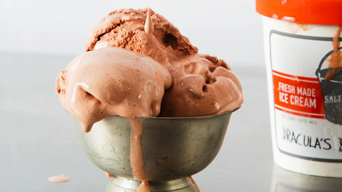 Dracula's Blood Pudding Ice Cream