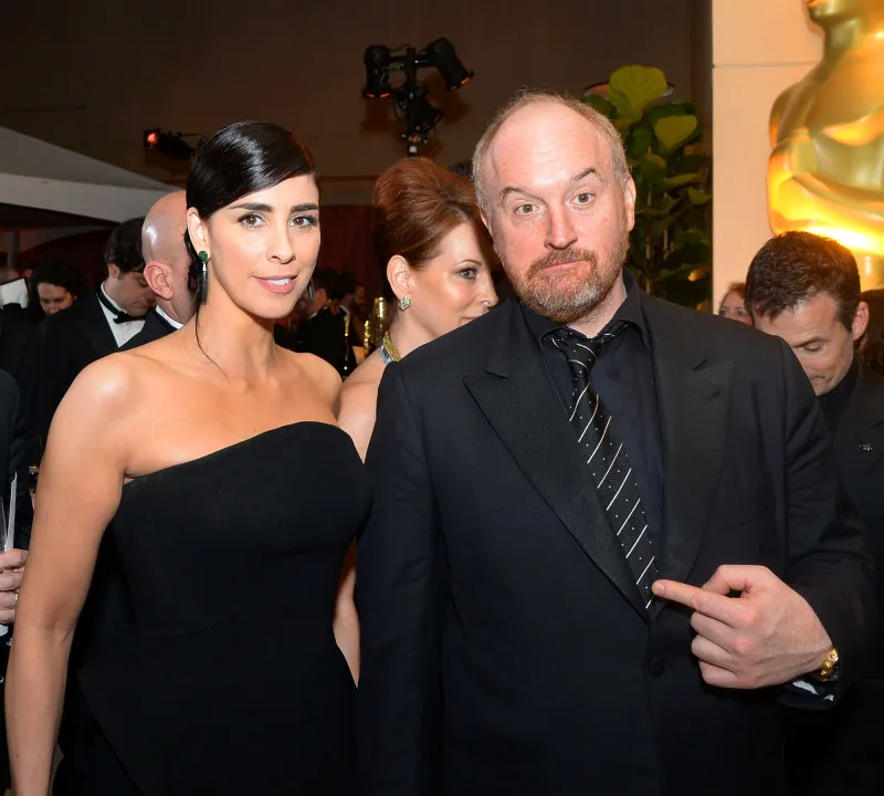 Sarah Silverman and Louis C.K.