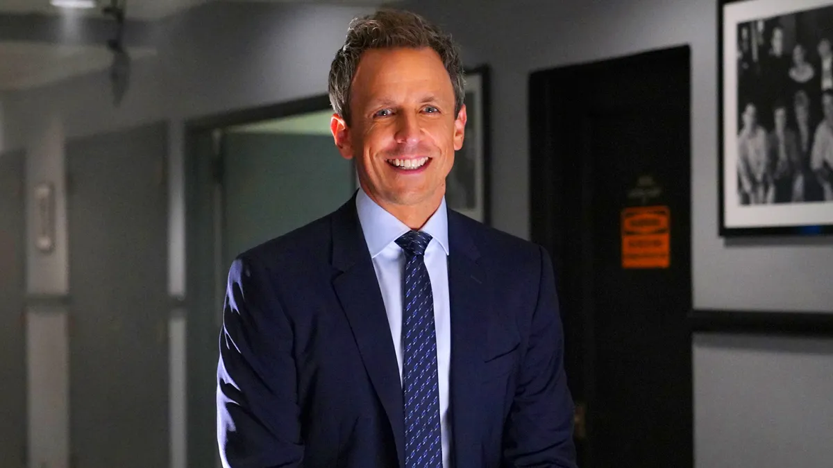 Host Seth Meyers in Studio 8H