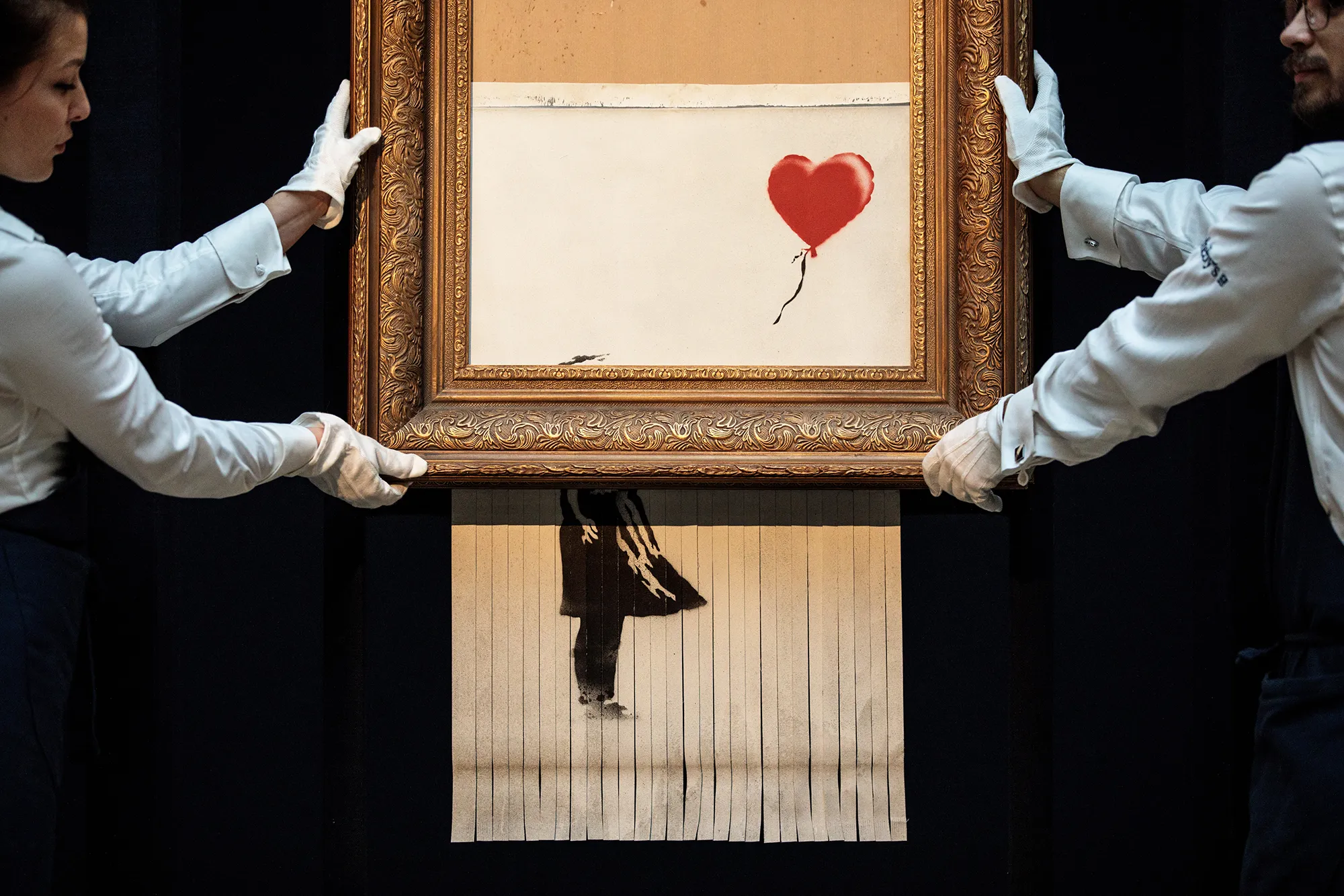 Buyer of Shredded Banksy Painting Is Keeping It