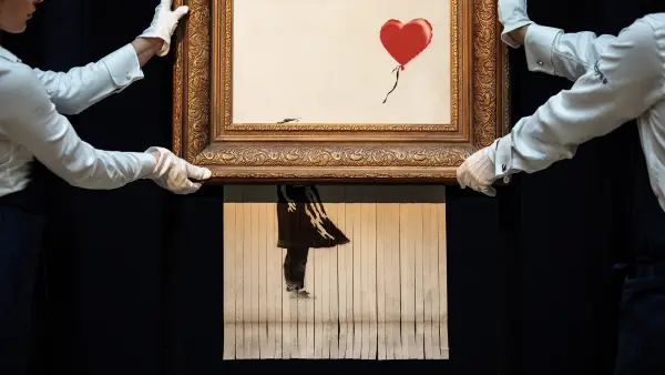 Buyer of Shredded Banksy Painting Is Keeping It