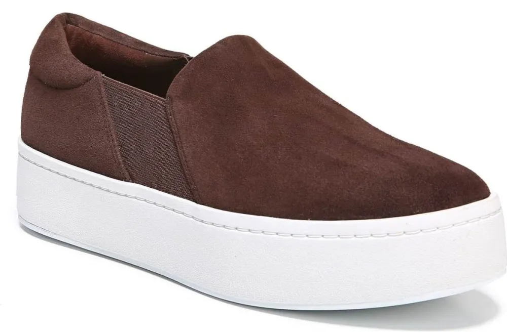 vince warren sneaker slip ons henna brown color nordstrom