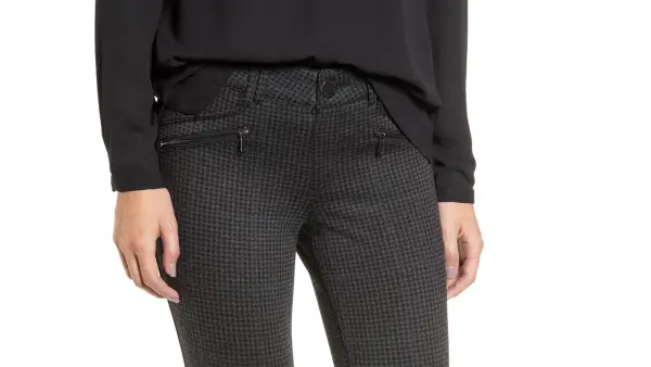 wit & wisdom skinny ponte pants houndstooth print