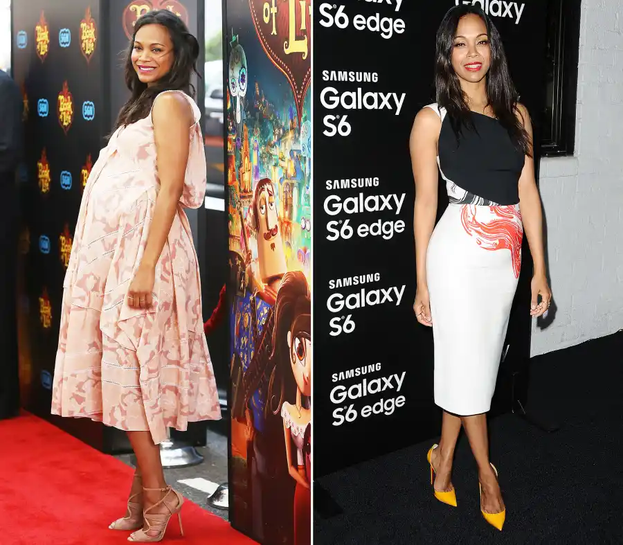 Celebrity Post Baby Bodies Zoe Saldana