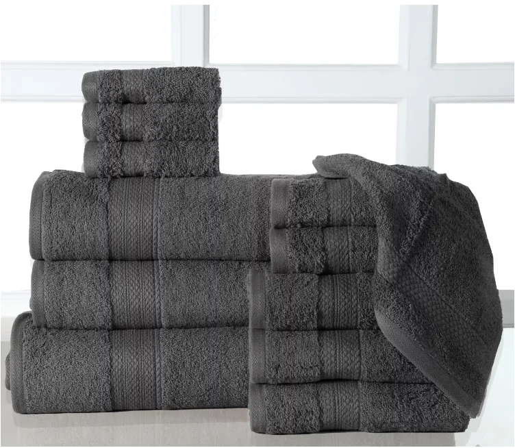 12-Piece Bath Towel Sets with Oversized Bath Sheet
