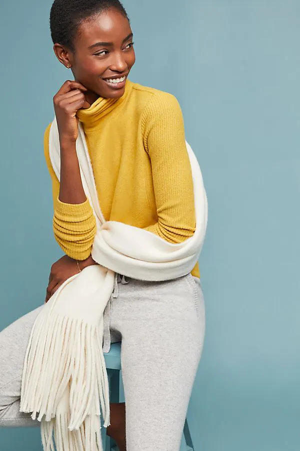 brushed fleece sweater