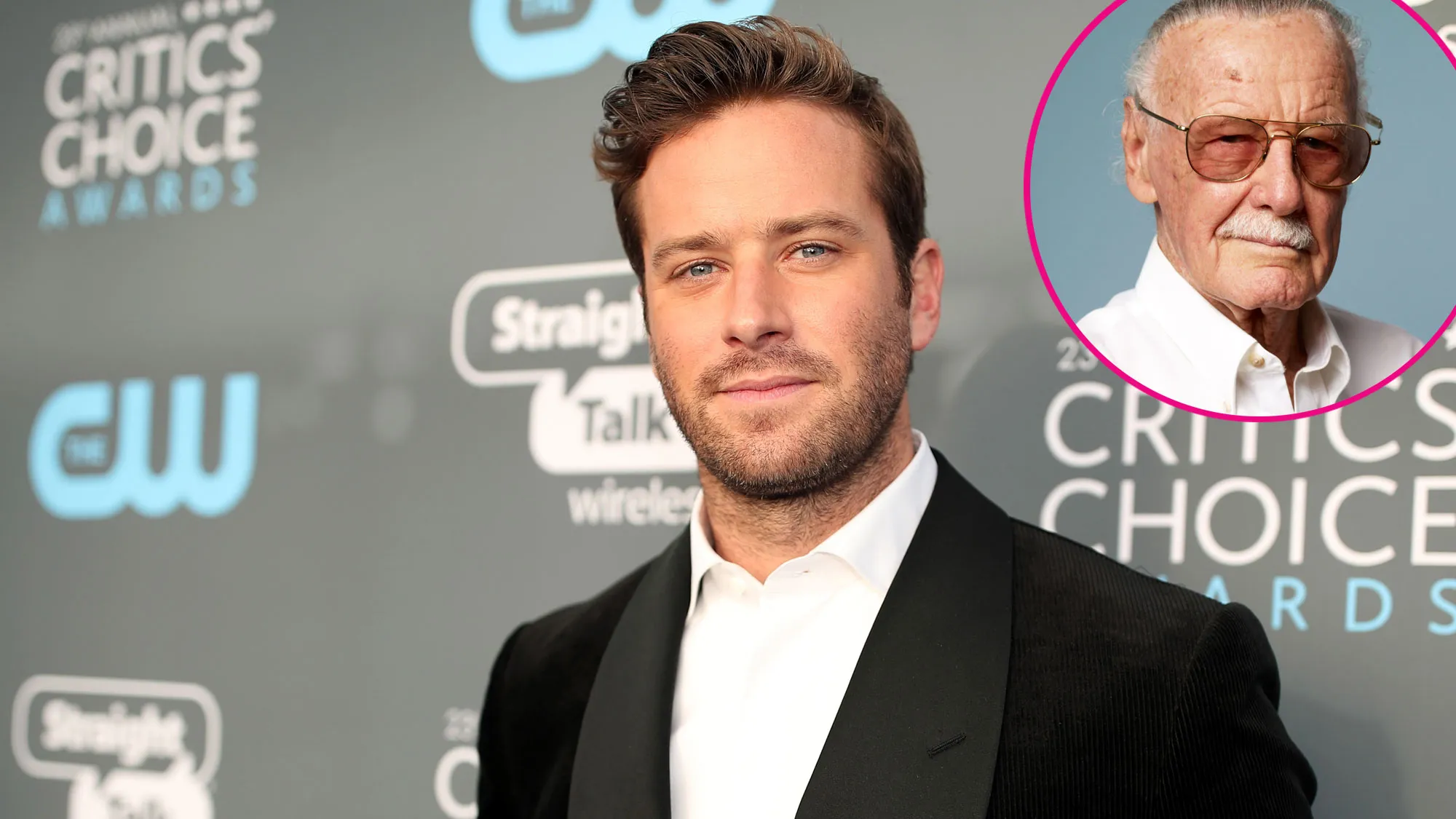 Armie Hammer and Stan Lee