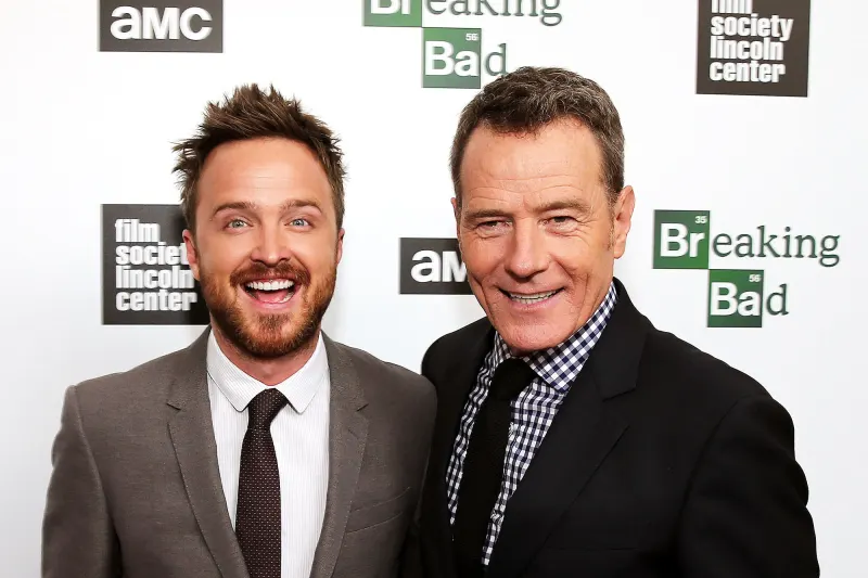 Aaron Paul and Bryan Cranston