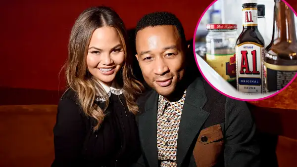 Chrissy Teigen, John Legend and A1 Steak Sauce