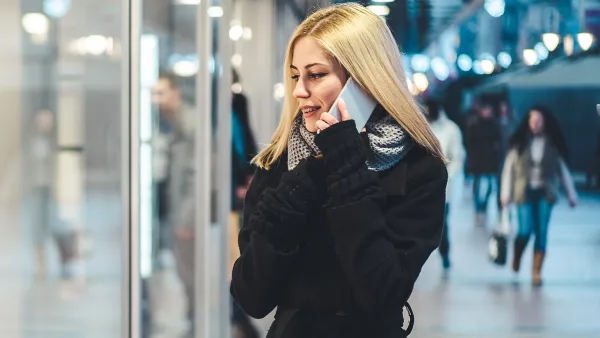 woman in black peacoat