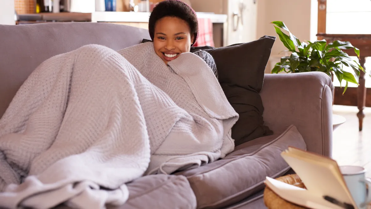 Happiness is a day on the couch