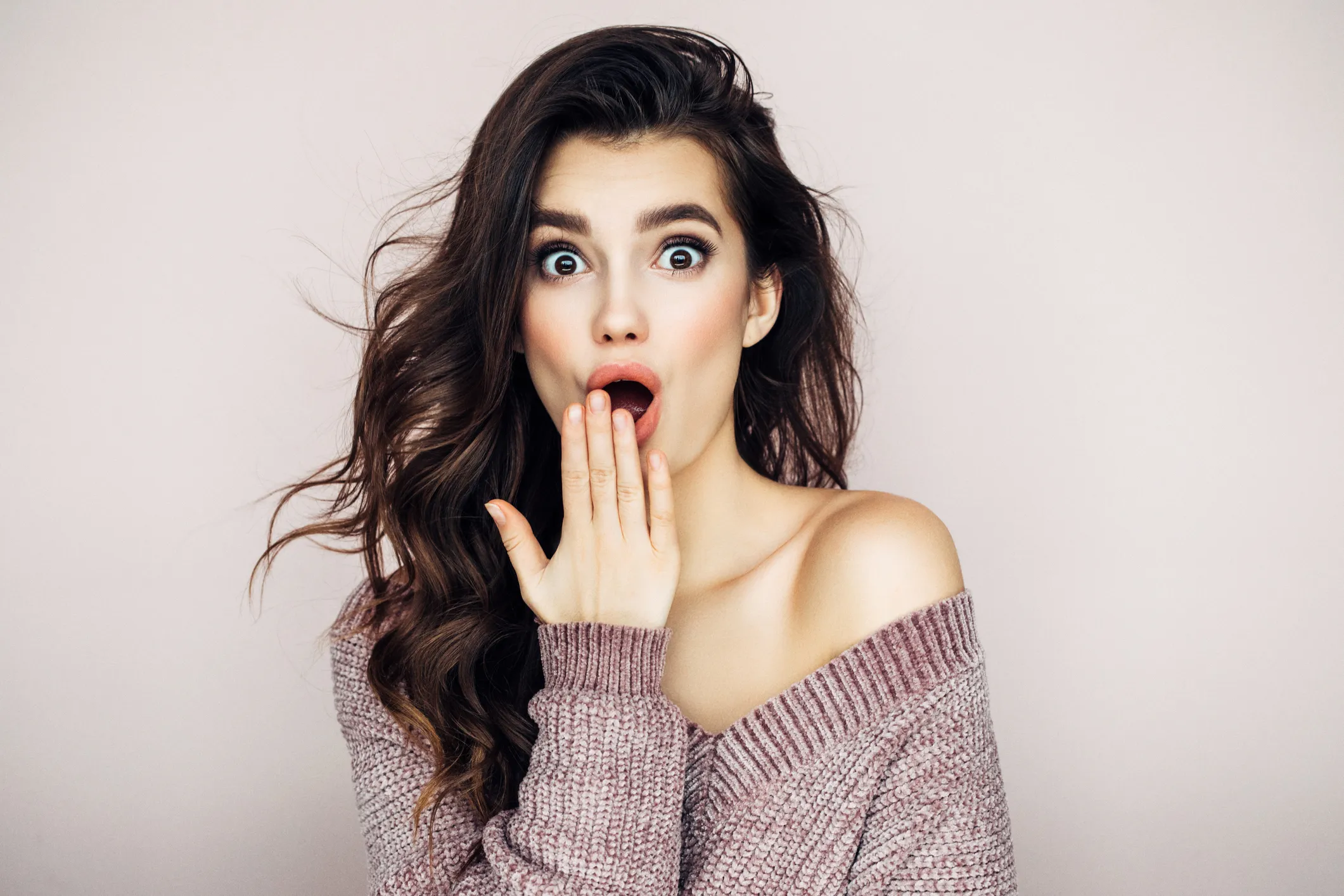 Woman wearing sweater