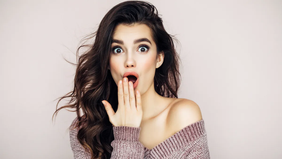 Woman wearing sweater