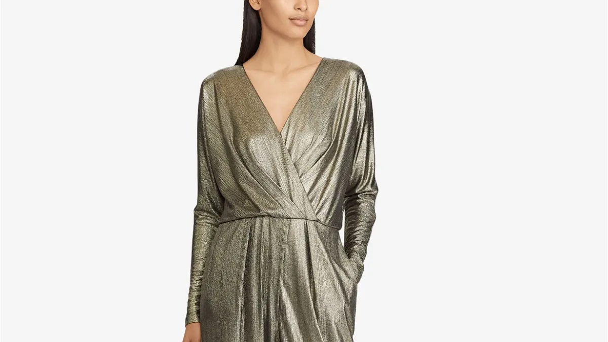 Lauren Ralph Lauren Metallic Surplus Jumpsuit
