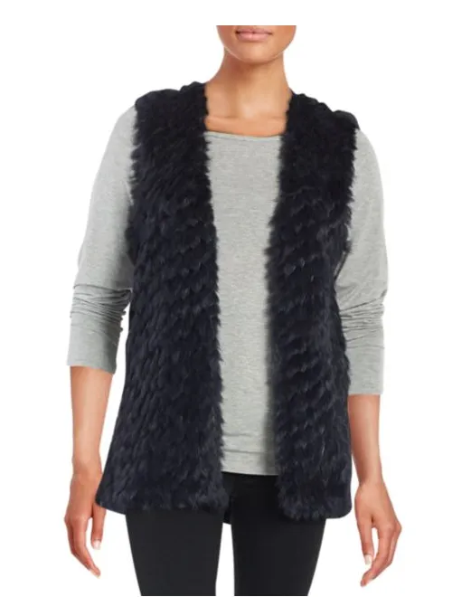 Linda Richards Rex Rabbit Fur Vest