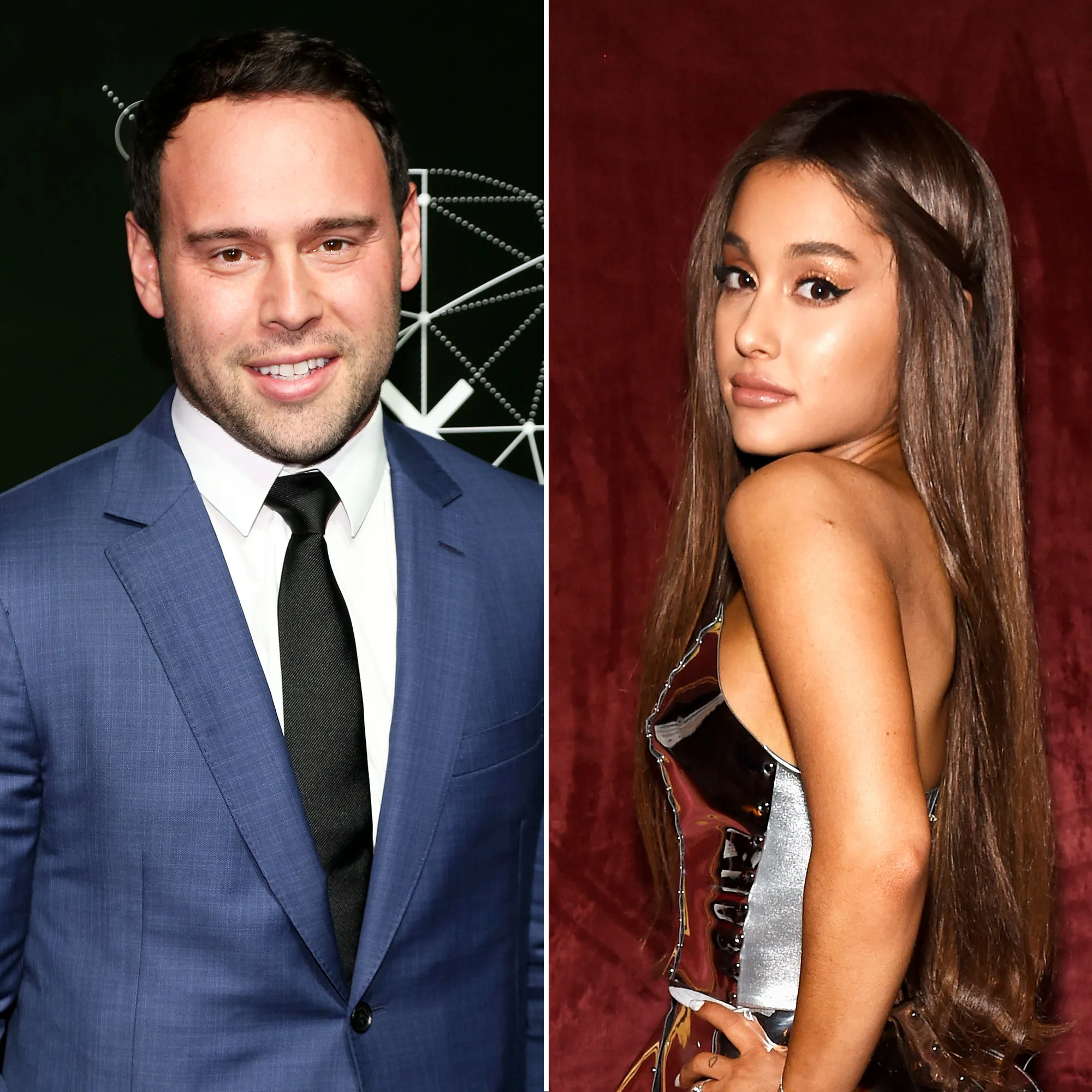 Scooter Braun and Ariana Grande