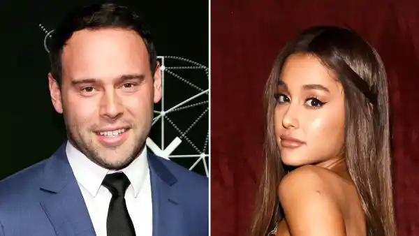 Scooter Braun and Ariana Grande