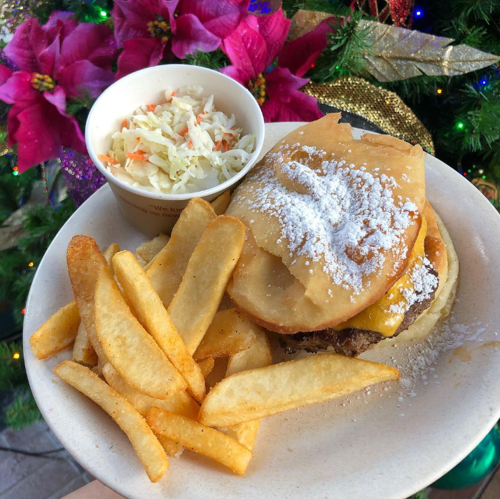 Disney's New Beignet Burger Combines Sweet and Savory By Using the Sweet Treats as Buns