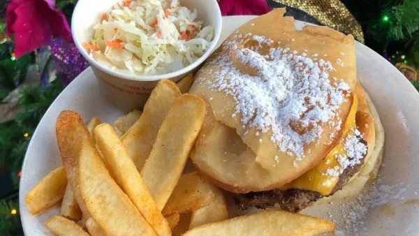 Disney's New Beignet Burger Combines Sweet and Savory By Using the Sweet Treats as Buns