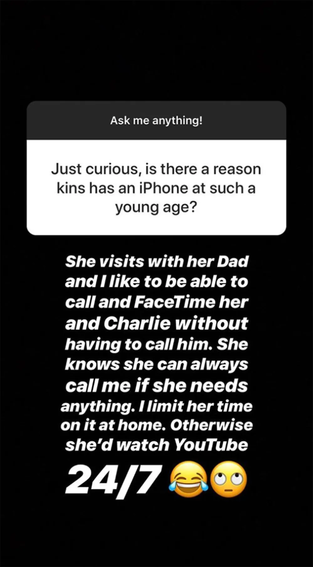 Amanda Stanton&rsquo;s Instagram story