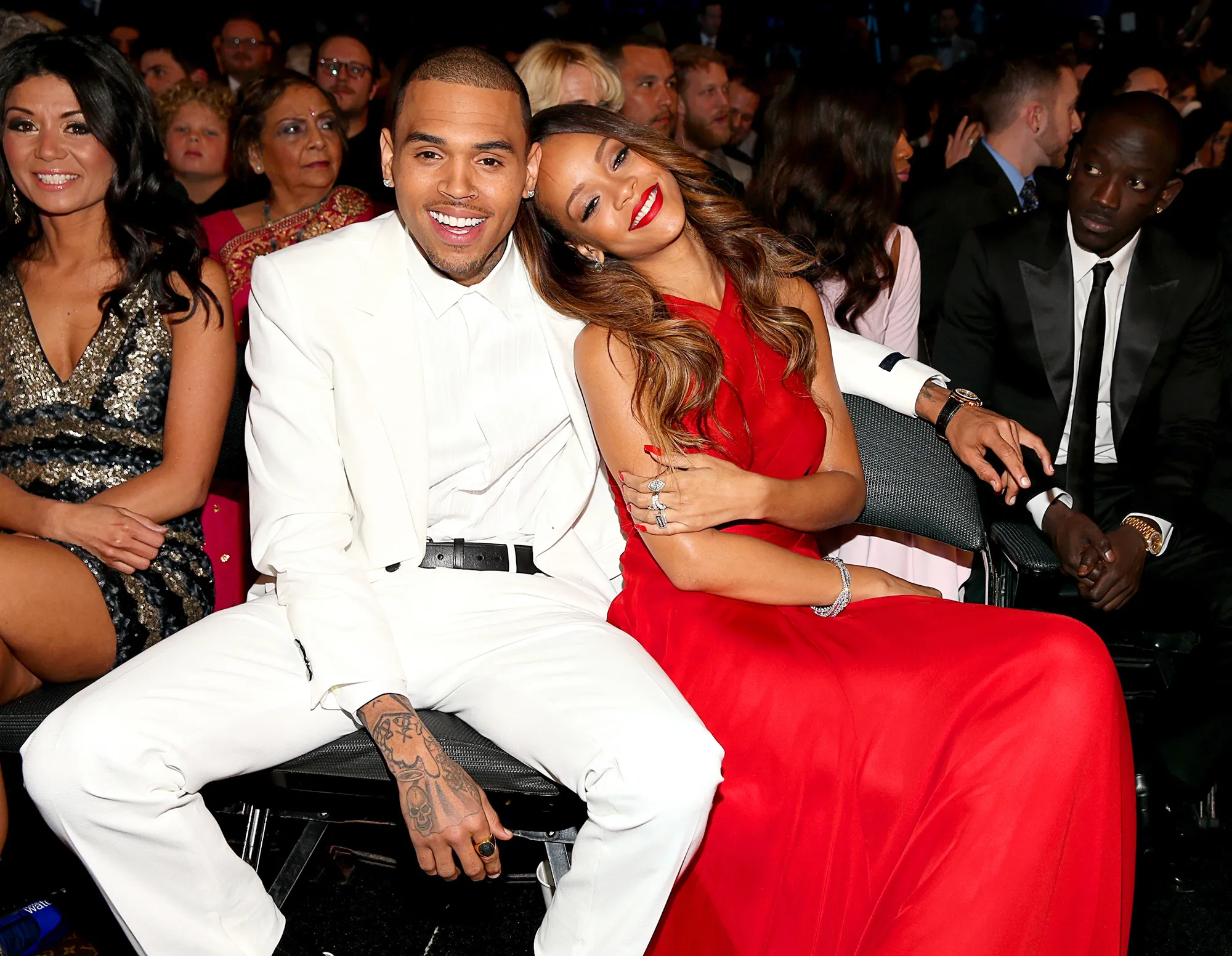 Chris Brown and Rihanna