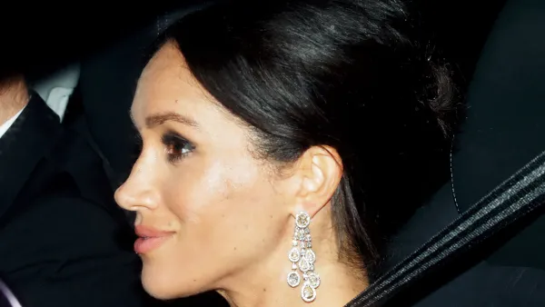 Duchess Meghan Statement Earrings Prince Charles Birthday