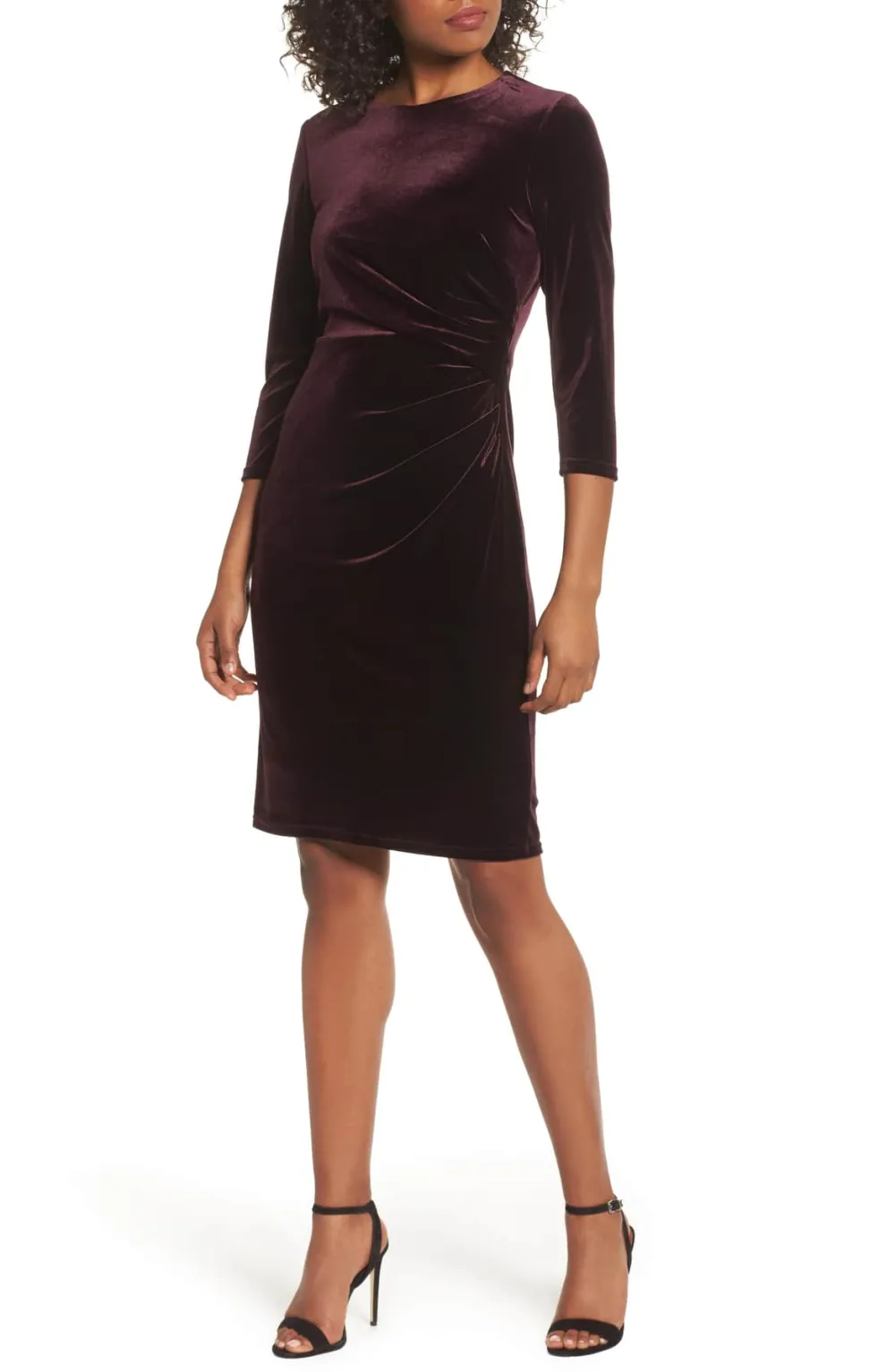 eliza j sheath dress velvet