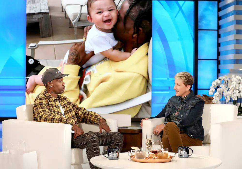 Travis Scott and Ellen DeGeneres