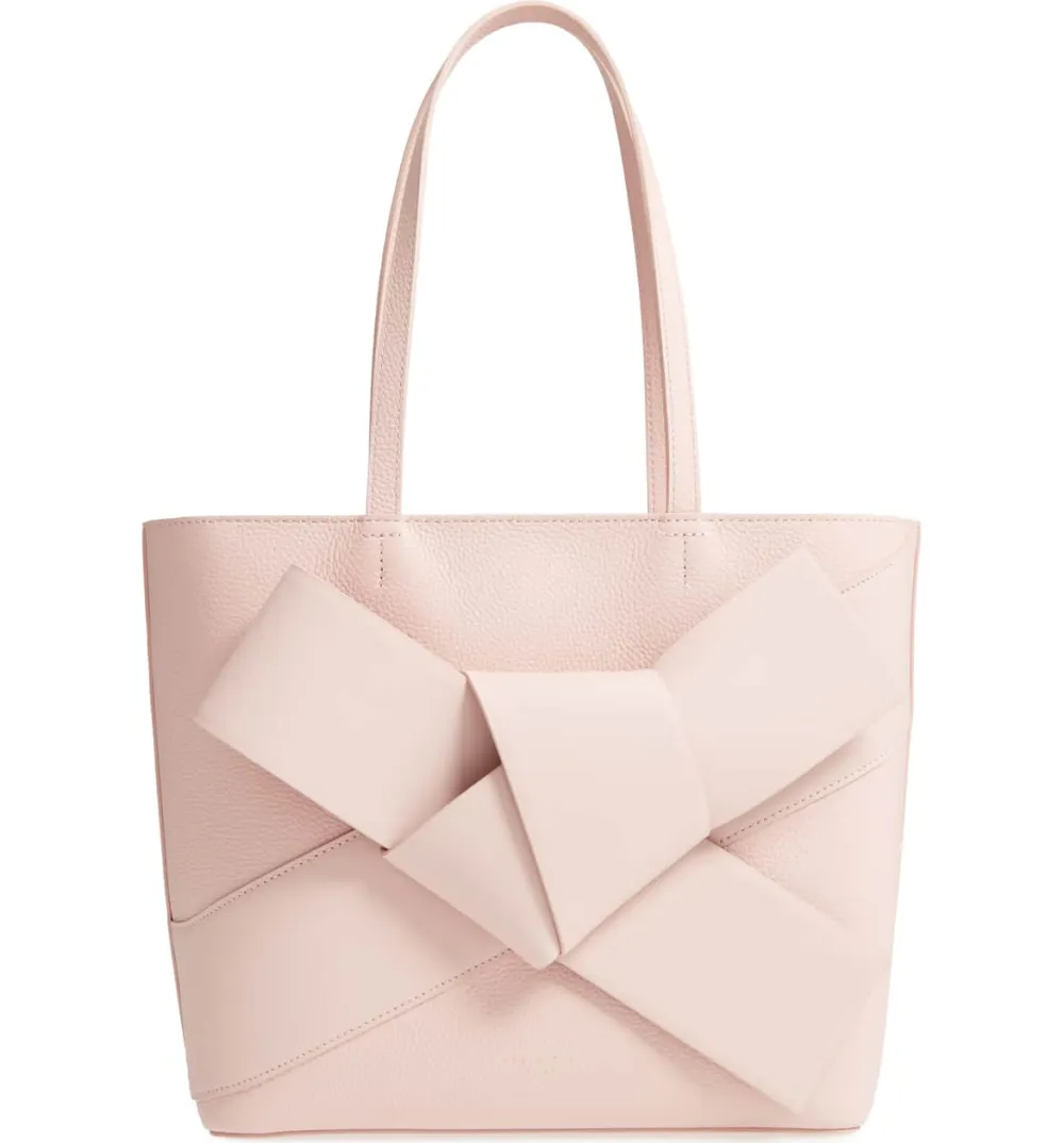 giant knot leather shopper bag