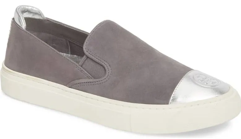 gray slip on sneaker