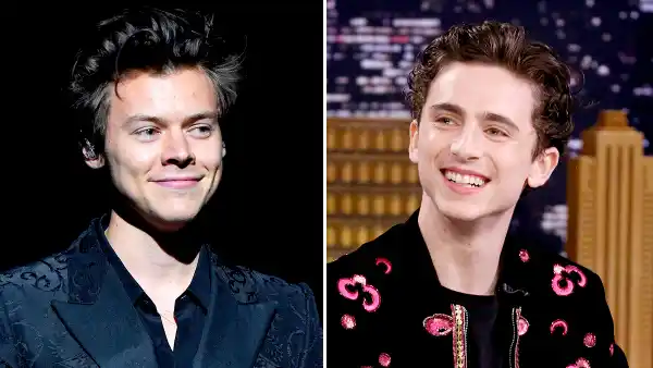 Harry Styles and Timothee Chalamet