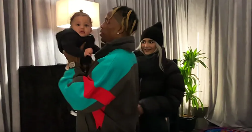 Kylie Jenner, Travis Scott, and Stormi