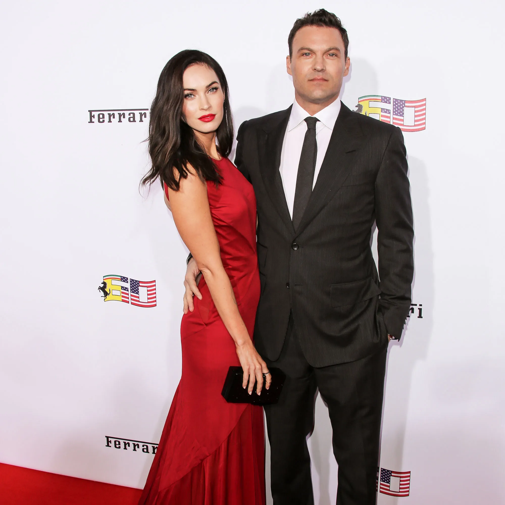 Megan Fox (L) and Brian Austin Green