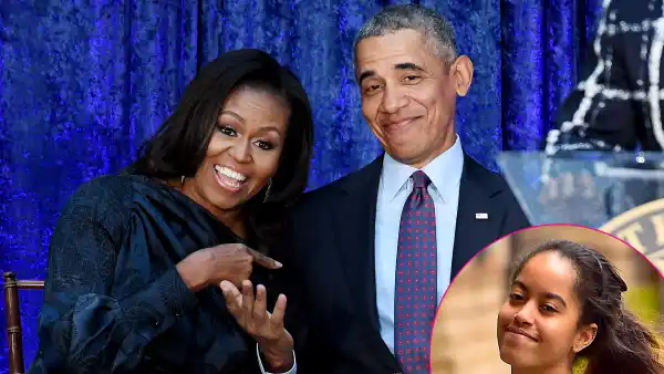 Michelle Obama President Barack Obama Malia Obama